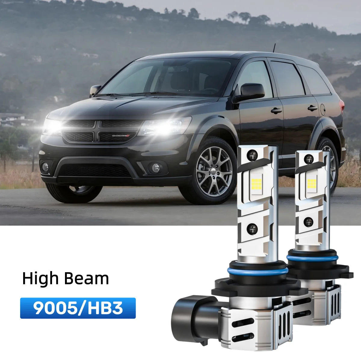 Fit for 2010-2020 Dodge Journey 9005 9006 LED Headlight Bulbs Upgrade | Brighter and Safer