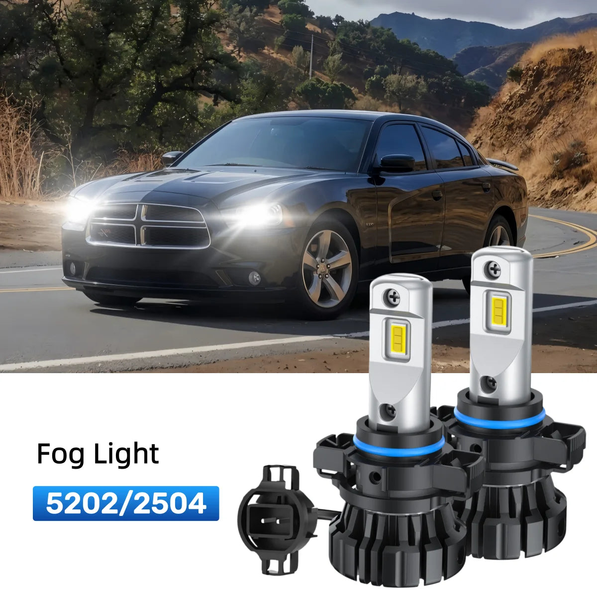 Fit for 2010 Dodge Charger 9005 9006 LED Headlight Bulbs Upgrade | Brighter and Safer
