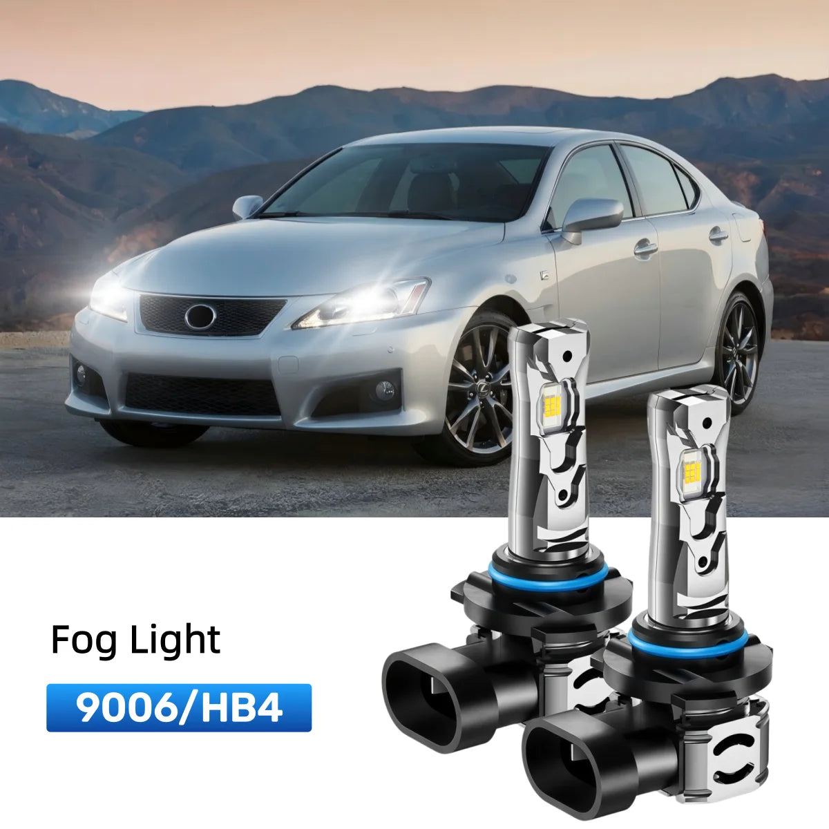Fit for 2010 Lexus IS 350 H11 9005 LED Headlight Bulbs Upgrade | Brighter and Safer