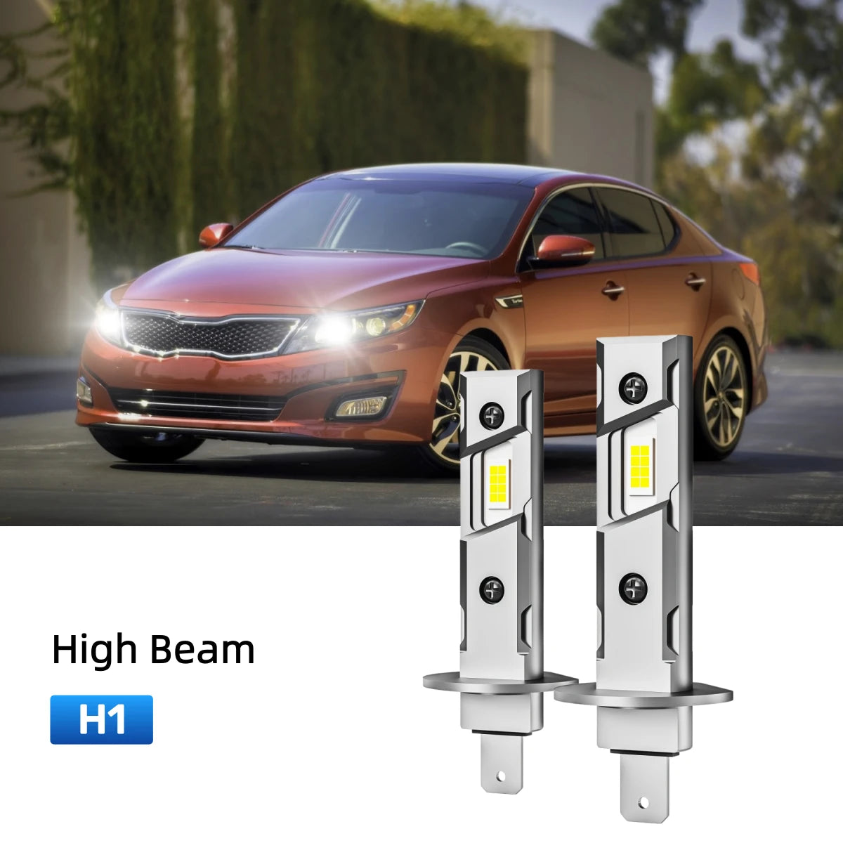 Best H1 LED high beam bulbs replacement for 2011-2013 Kia Optima