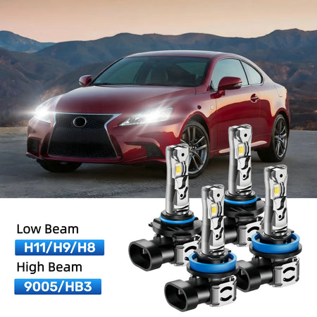 Best LED headlight bulbs replacement for 2011-2013 Lexus IS 250
