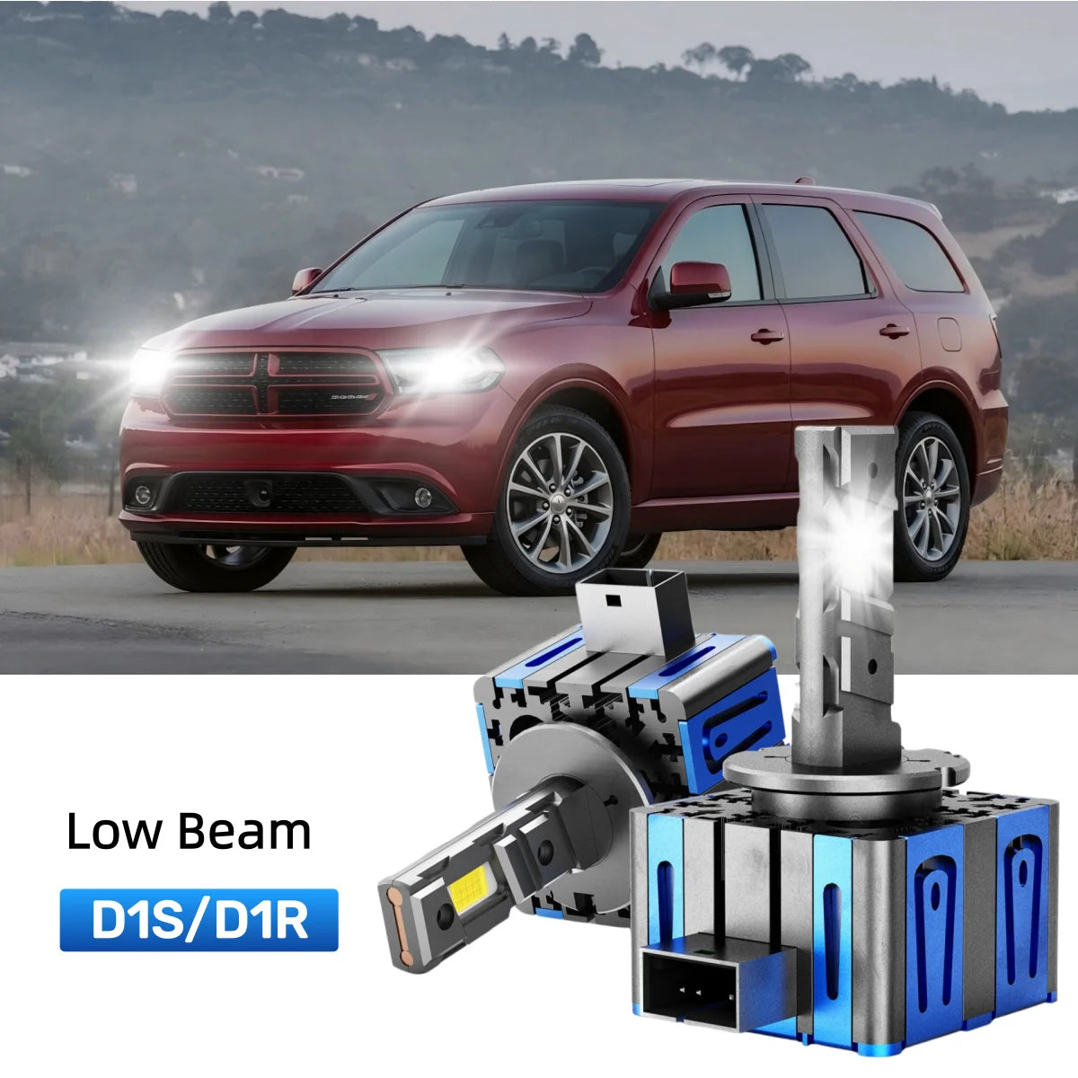 Fit for 2011-2013 Dodge Durango H11 9005 LED Headlight Bulbs Upgrade | Brighter and Safer
