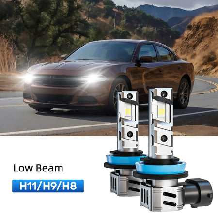 Best H11 LED low beam bulbs replacement for 2011-2014 Dodge Charger