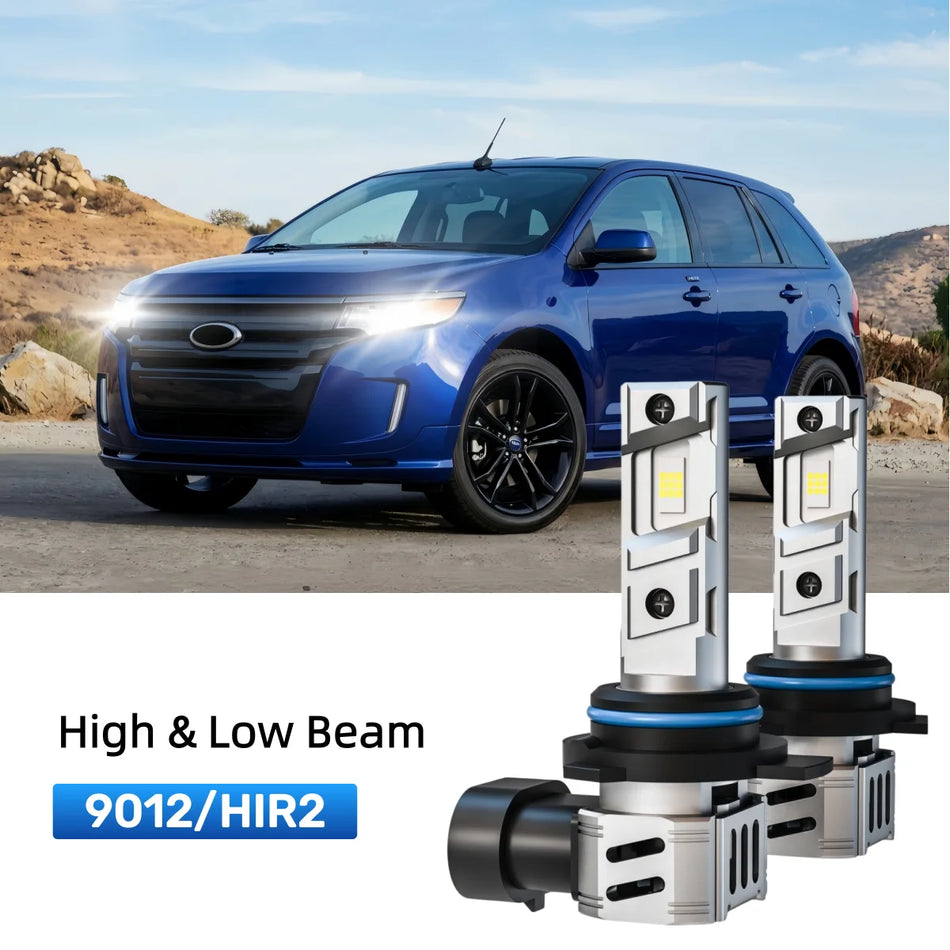 Fit for 2011-2014 Ford Edge 9012 LED Headlight Bulbs Upgrade | Brighter and Safer