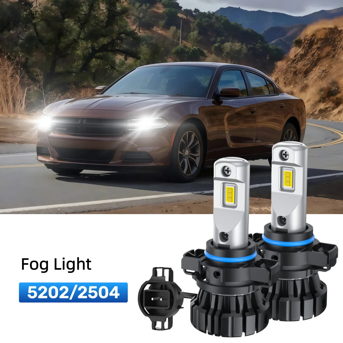 Fit for 2011-2014 Dodge Charger H11 9005 LED Headlight Bulbs Upgrade | Brighter and Safer