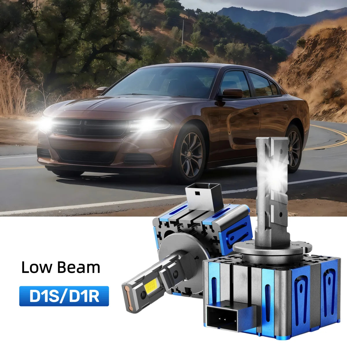 Fit for 2011-2014 Dodge Charger H11 9005 LED Headlight Bulbs Upgrade | Brighter and Safer