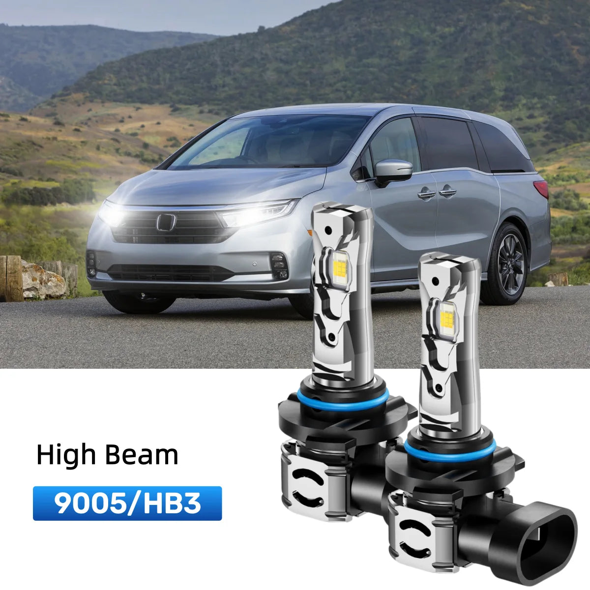 Best 9005 LED high beam bulbs replacement for 2011-2020 Honda Odyssey