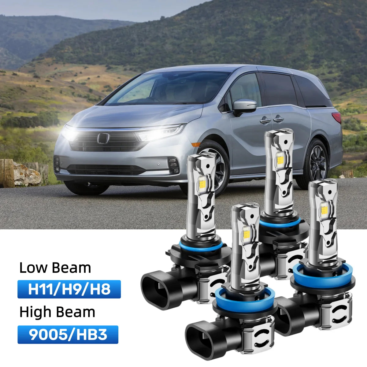 Best LED headlight bulbs replacement for 2011-2020 Honda Odyssey