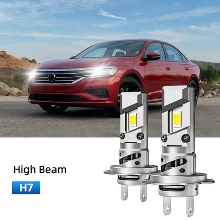 Best H7 LED high beam bulbs replacement for 2012-2015 Volkswagen Passat