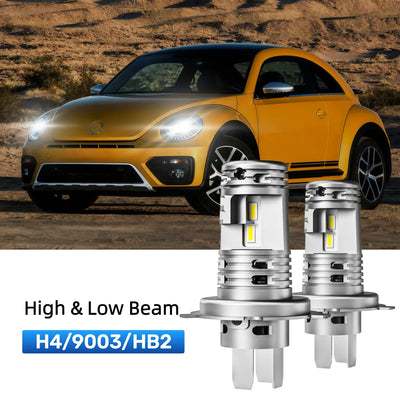 Fit for 2012-2016 Volkswagen Beetle H4/9003 LED Headlight Bulbs Upgrade | Brighter and Safer