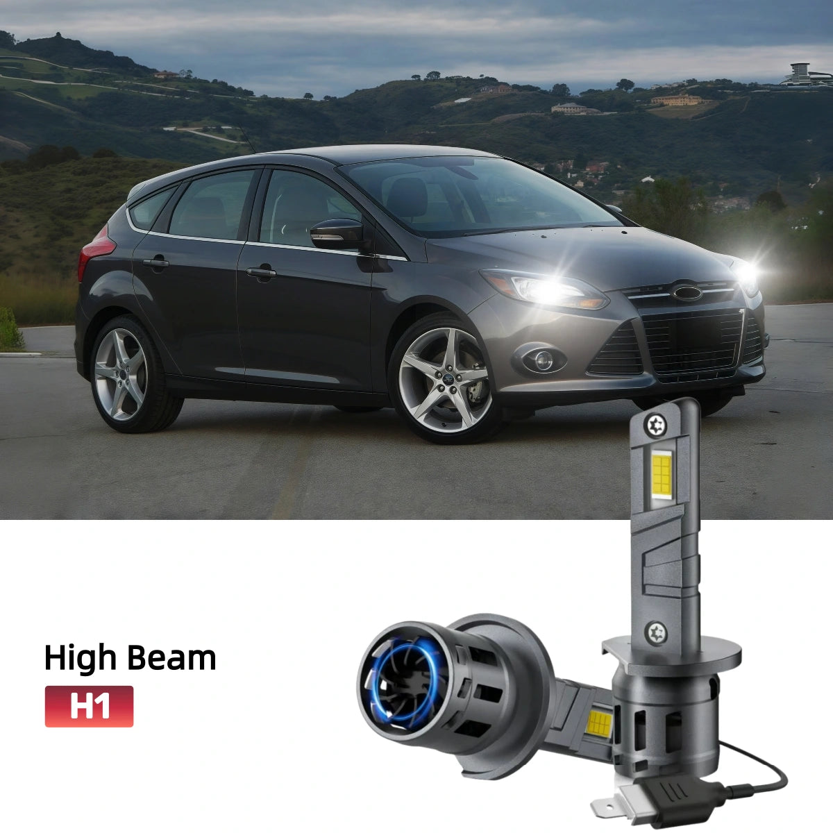 Fit for 2012-2014 Ford Focus H11 LED Headlight Bulbs | Brighter  and Safer