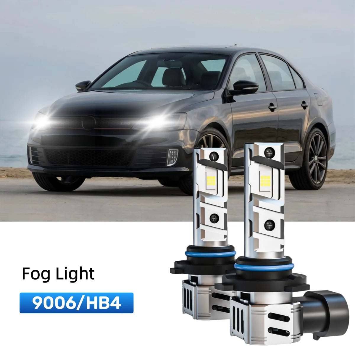 Best 9006 LED fog light bulbs replacement for 2013-2014 Volkswagen Jetta