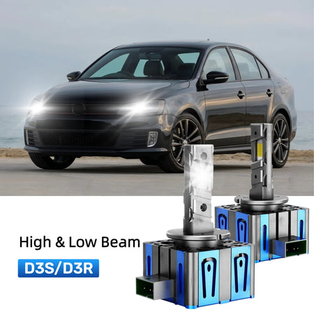 Best D3S LED headlight bulbs replacement for 2013-2014 Volkswagen Jetta
