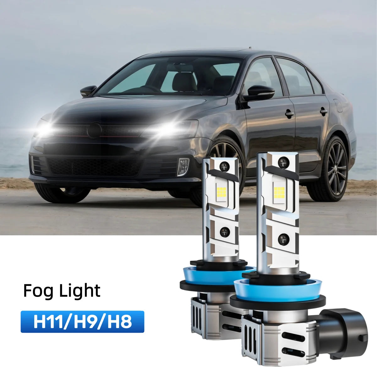 Best H11 LED fog light bulbs replacement for 2013-2014 Volkswagen Jetta