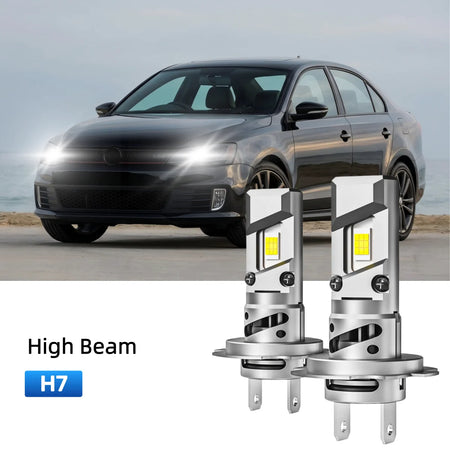 Best H7 LED high beam bulbs replacement for 2013-2014 Volkswagen Jetta