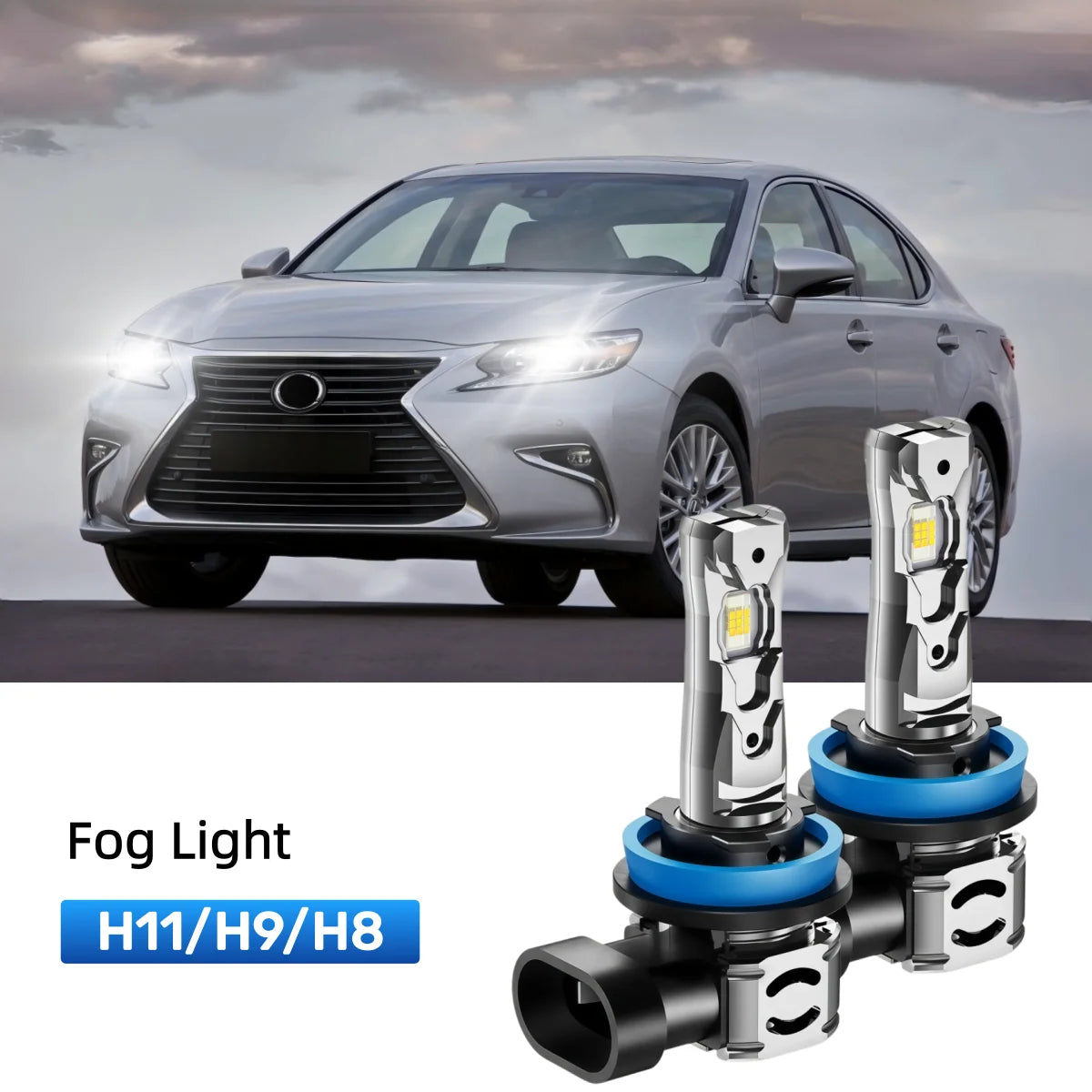 Fit for 2013-2015 Lexus ES350 H11 9005 LED Headlight Bulbs Upgrade | Brighter and Safer