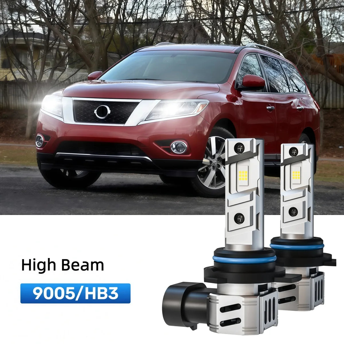 Best 9005 LED high beam bulbs replacement for 2013-2016 Nissan Pathfinder