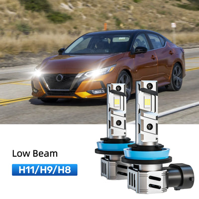 Best H11 LED low beam bulbs replacement for 2013-2020 Nissan Sentra