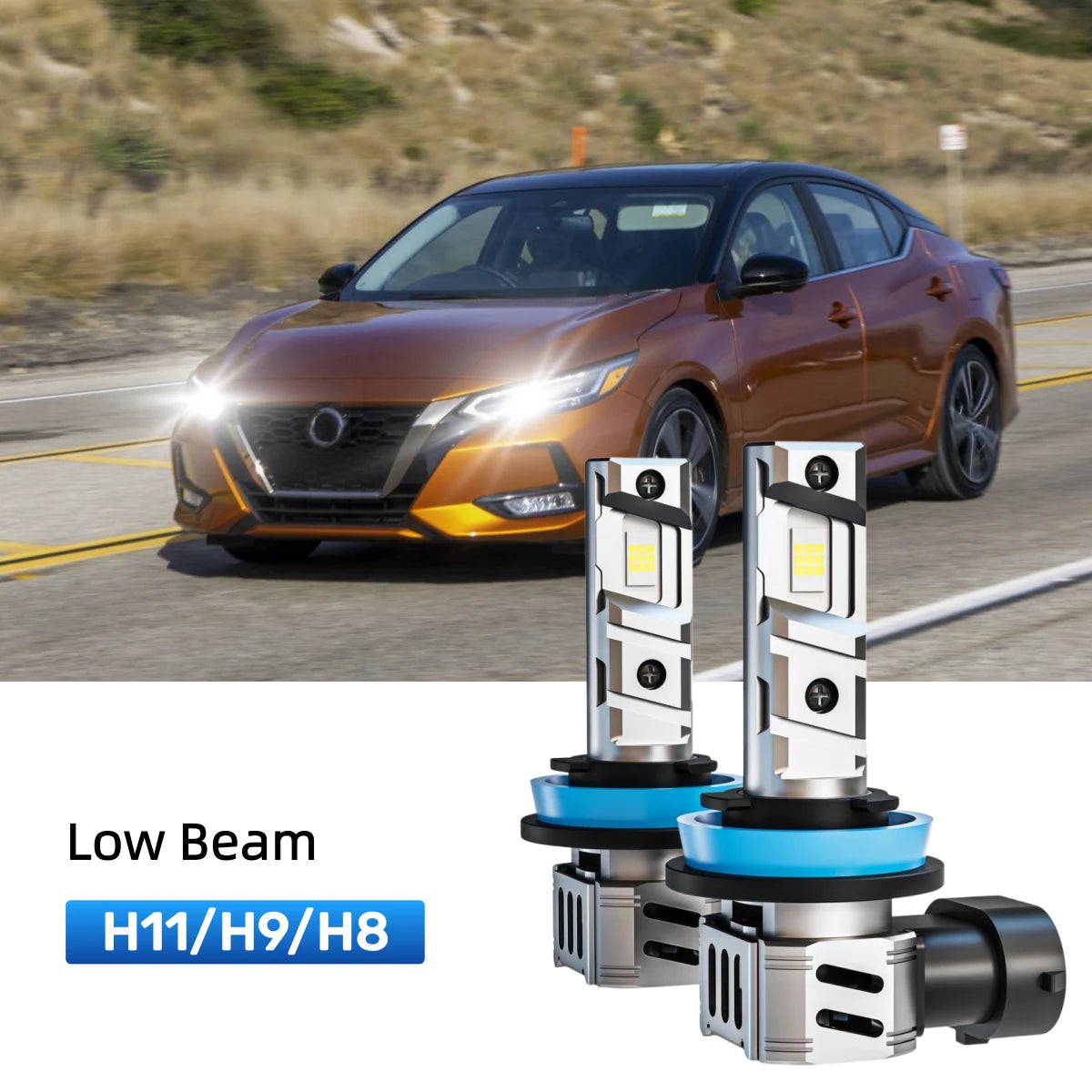 Best H11 LED low beam bulbs replacement for 2013-2020 Nissan Sentra