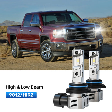 Best 9012 LED headlight bulbs replacement for 2014-2015 GMC Sierra 1500