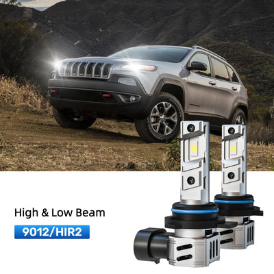 Best 9012 LED headlight bulbs replacement for 2014-2015 Jeep Cherokee