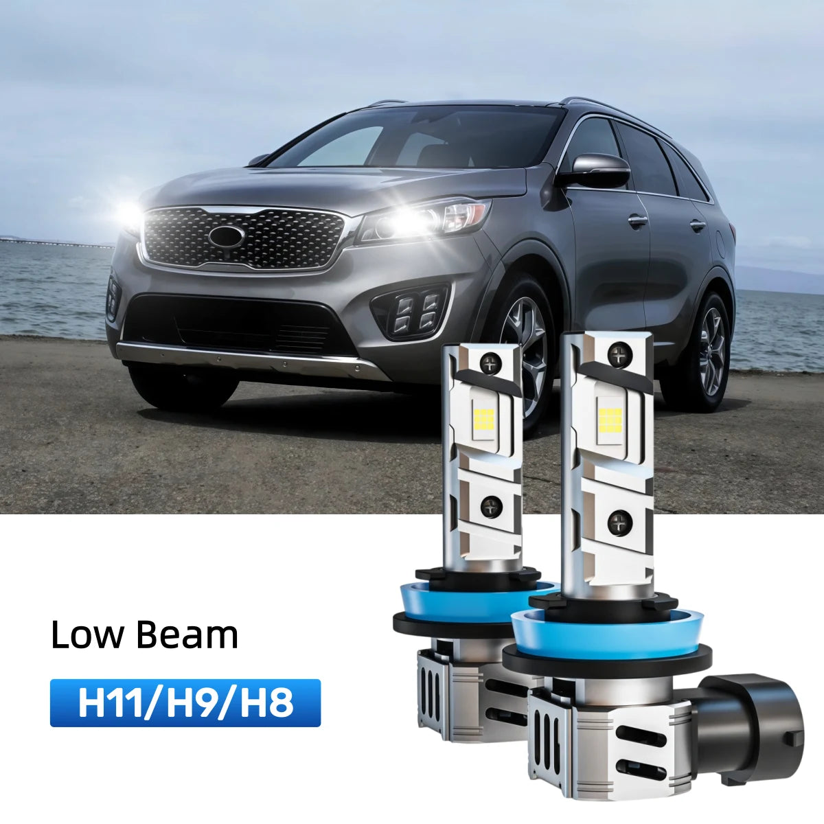 Best H11 LED low beam bulbs replacement for 2014-2015 Kia Sorento