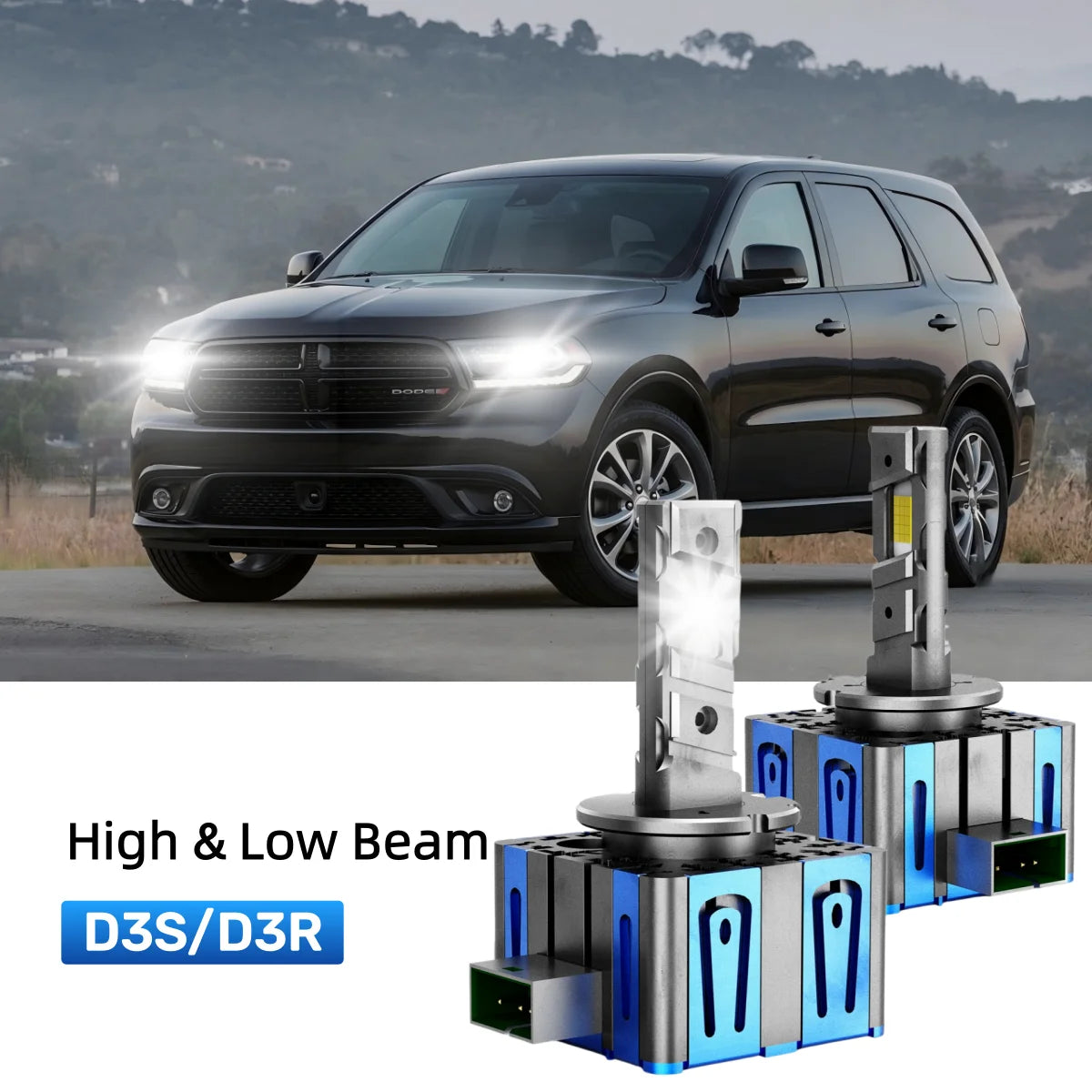 Fit for 2014-2015 Dodge Durango 9012 LED Headlight Bulbs Upgrade | Brighter and Safer