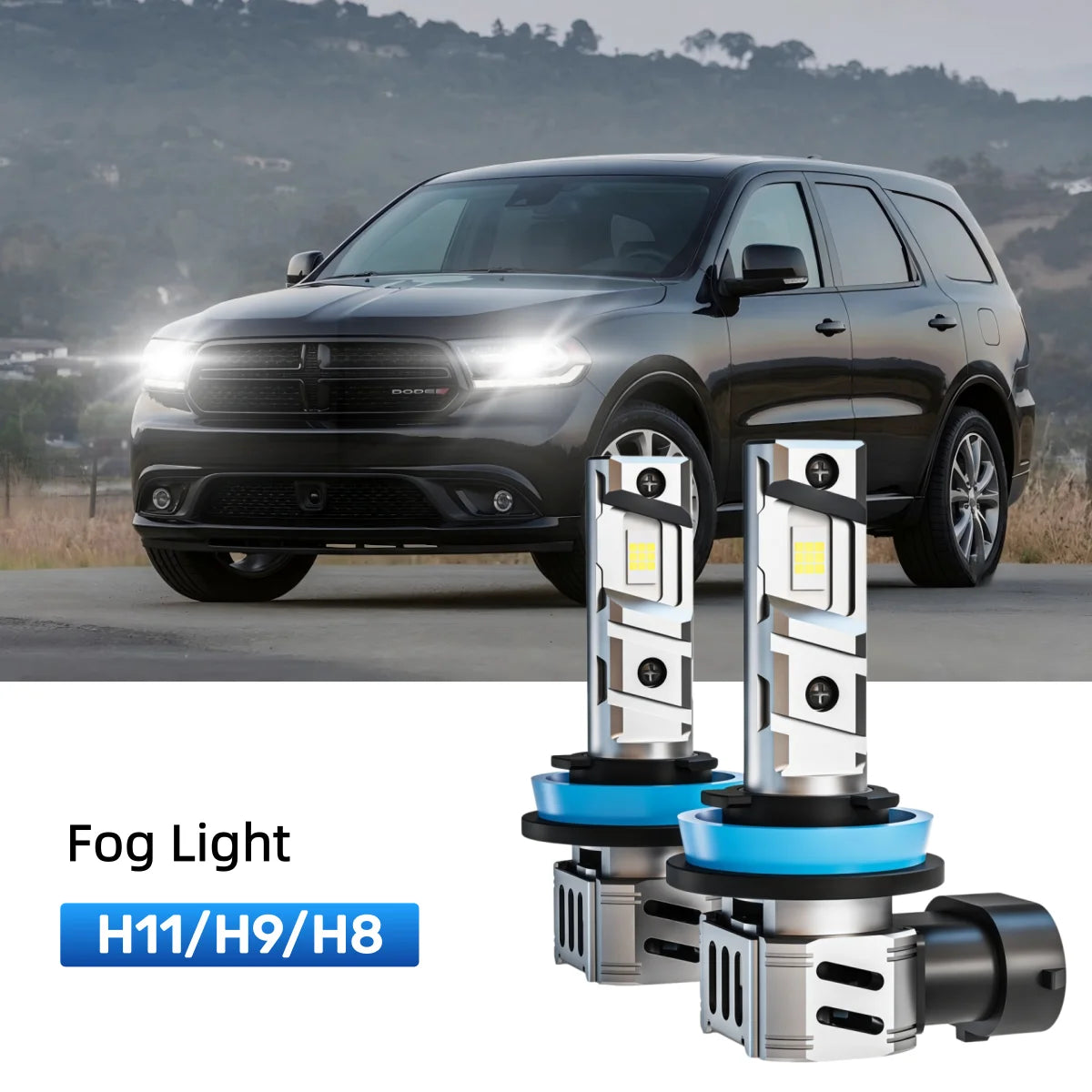 Fit for 2014-2015 Dodge Durango 9012 LED Headlight Bulbs Upgrade | Brighter and Safer