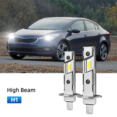 Best H1 LED high beam bulbs replacement for 2014-2016 Kia Forte