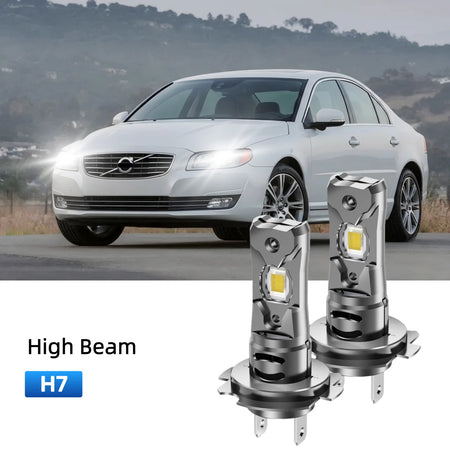 Best H7 LED high beam bulbs replacement for 2014-2016 Volvo S80
