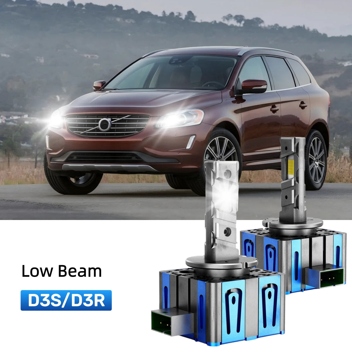 Fit for 2014-2017 Volvo XC60 H11 LED Headlight Bulbs Upgrade | Brighter and Safer