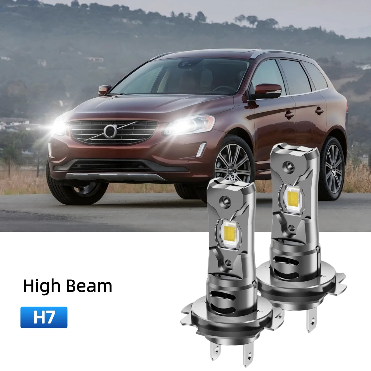 Fit for 2014-2017 Volvo XC60 H11 LED Headlight Bulbs Upgrade | Brighter and Safer