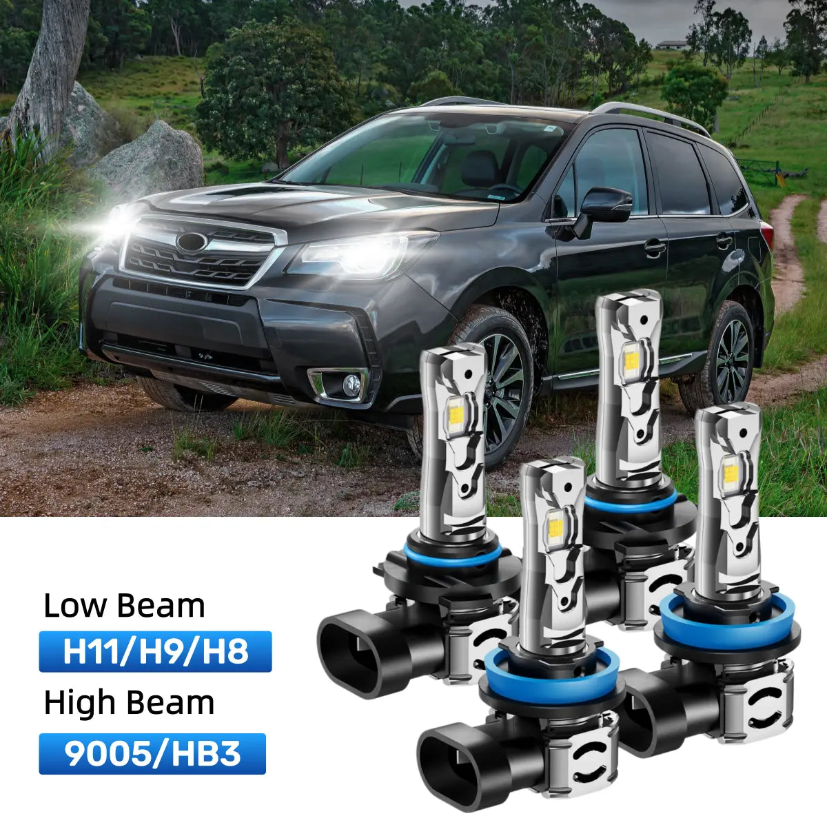 Best LED headlight bulbs replacement for 2014-2018 Subaru Forester