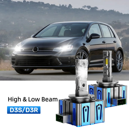 Best D3S LED headlight bulbs replacement for 2015-2017 Volkswagen Golf