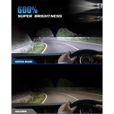 2015-2017 Volkswagen Golf LED headlight bulbs brighter than halogen bulbs