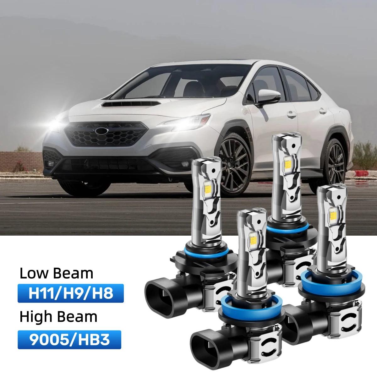 Best LED headlight bulbs replacement for 2015-2022 Subaru Impreza