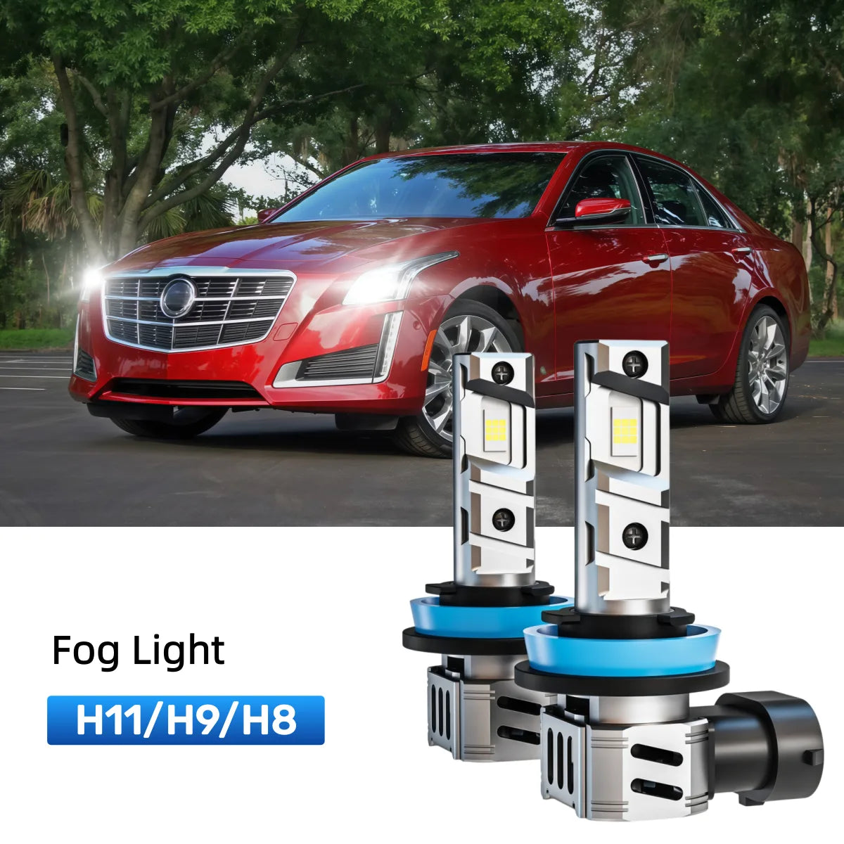 Fit for 2015 Cadillac CTS 9012 LED Headlight Bulbs Upgrade | Brighter and Safer