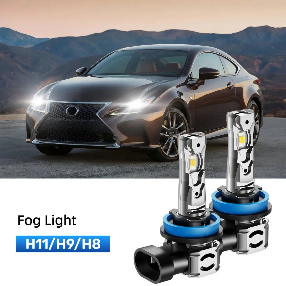 Fit for 2015 Lexus IS 350 H11 9005 LED Headlight Bulbs Upgrade | Brighter and Safer