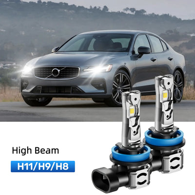 Best H11 LED high beam bulbs replacement for 2016-2018 Volvo S60