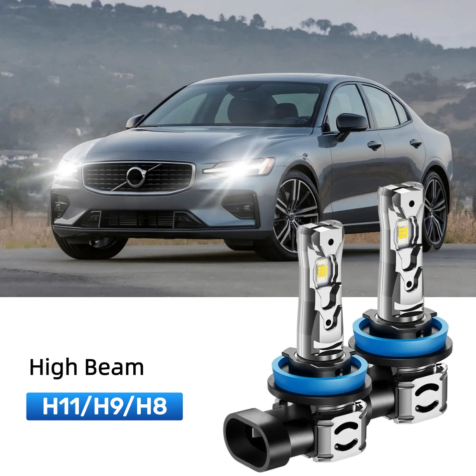 Best H11 LED high beam bulbs replacement for 2016-2018 Volvo S60