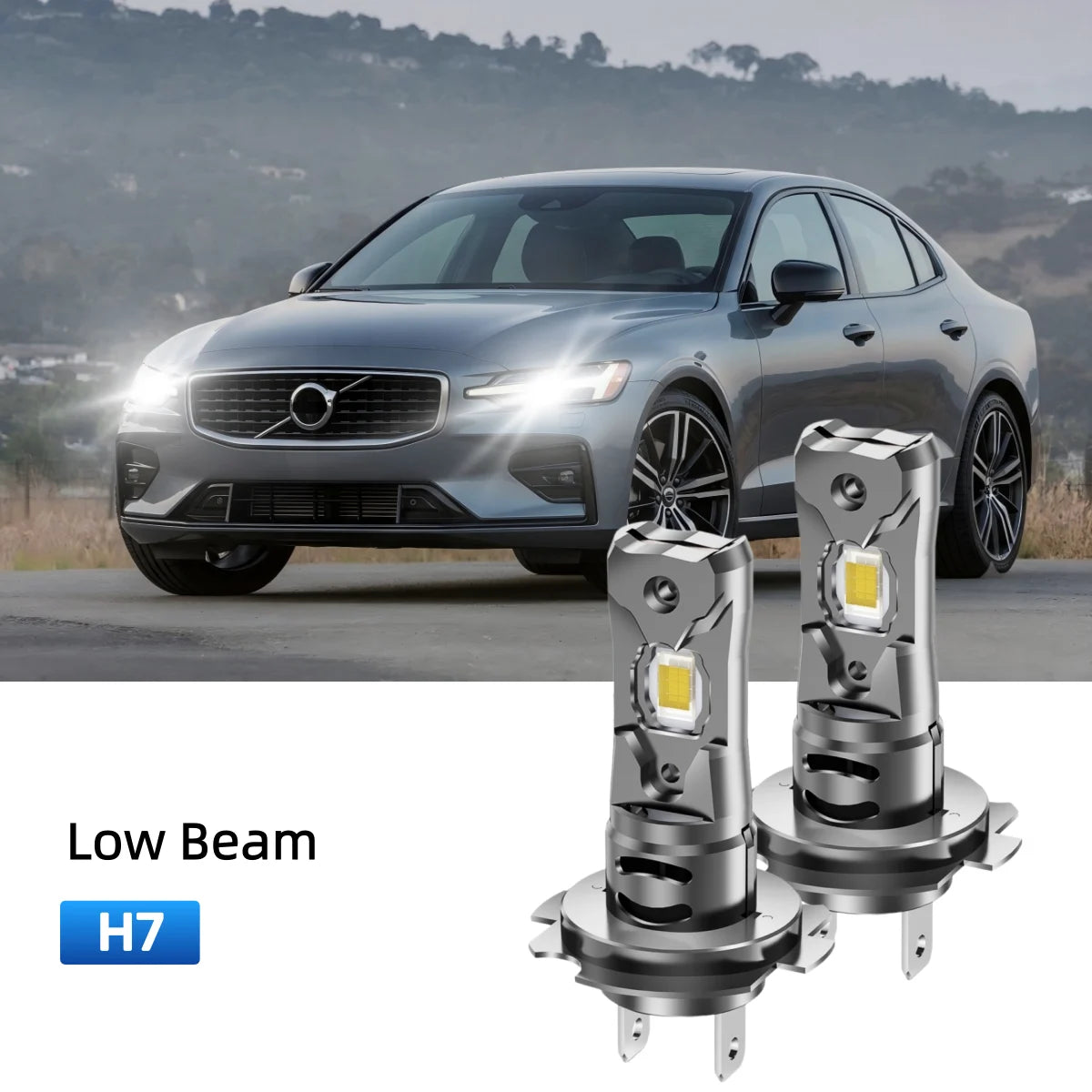Best H7 LED low beam bulbs replacement for 2016-2018 Volvo S60