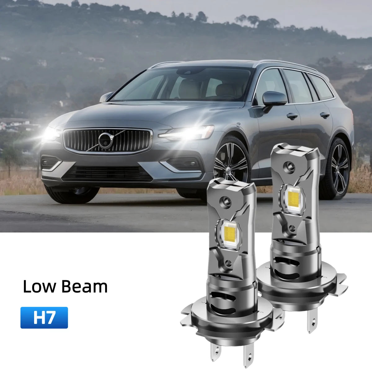 Best H7 LED low beam bulbs replacement for 2016-2018 Volvo V60