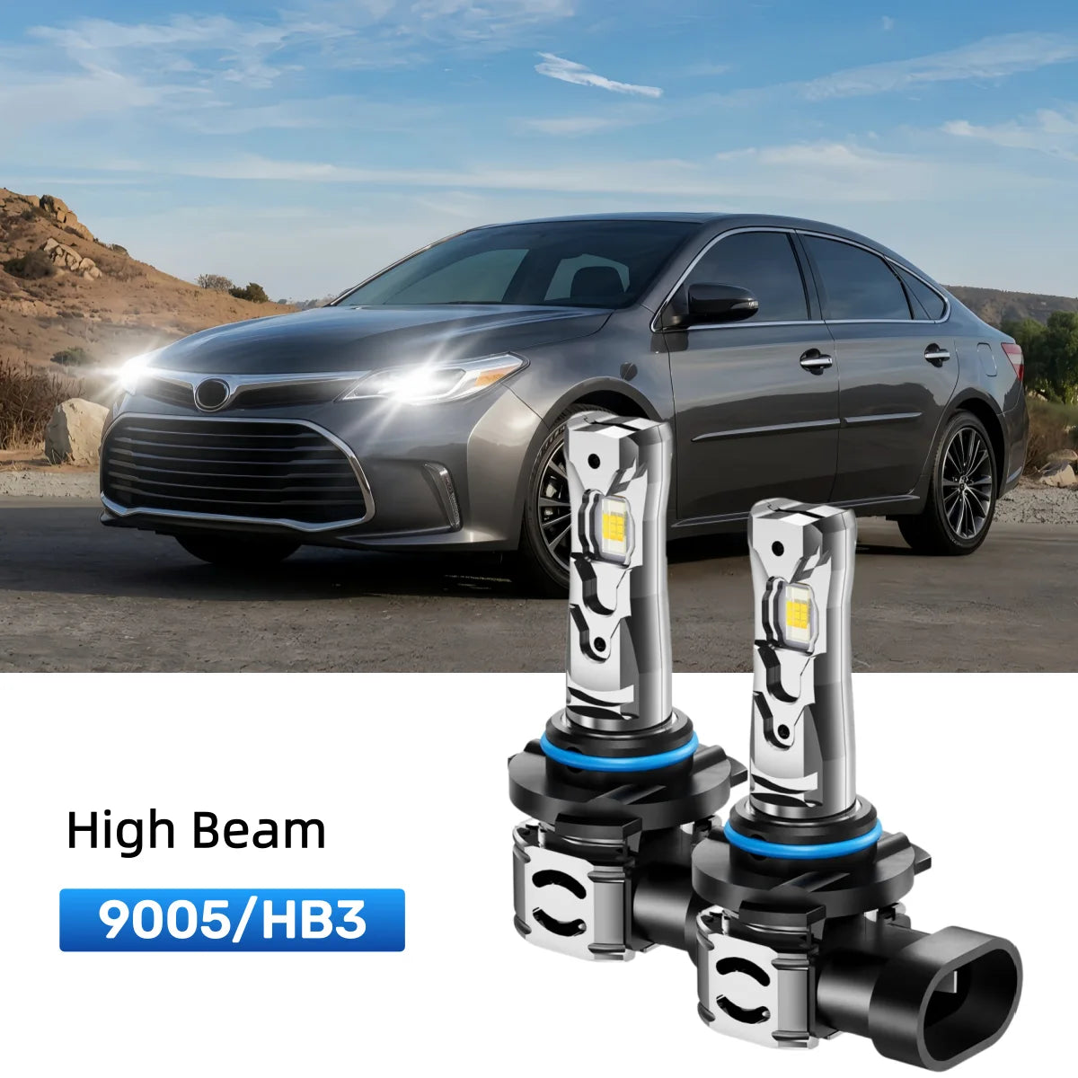 Fit for 2016-2018 Toyota Avalon 9005 LED Headlight Bulbs Upgrade | Brighter and Safer