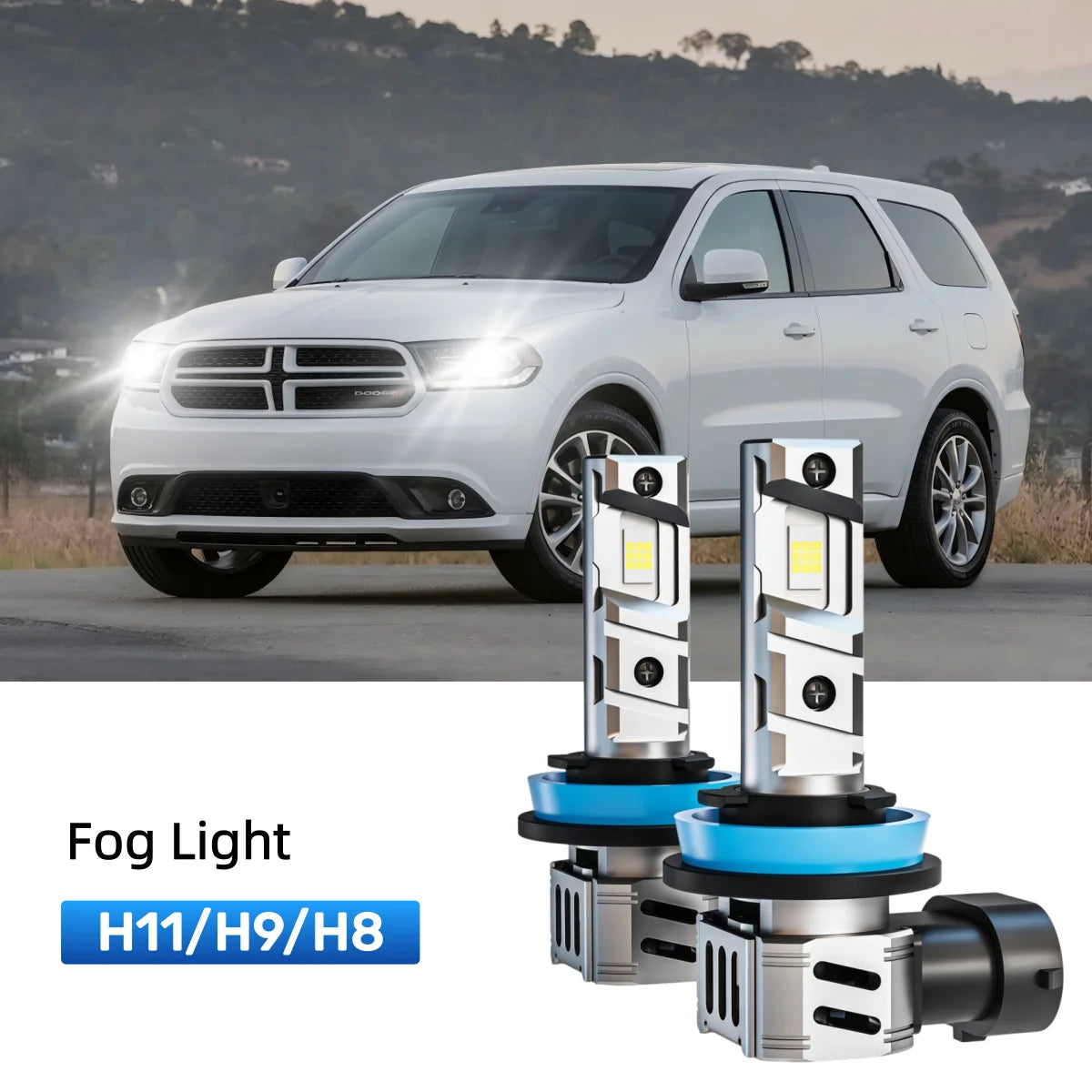 Fit for 2016-2018 Dodge Durango 9005 LED Headlight Bulbs Upgrade | Brighter and Safer