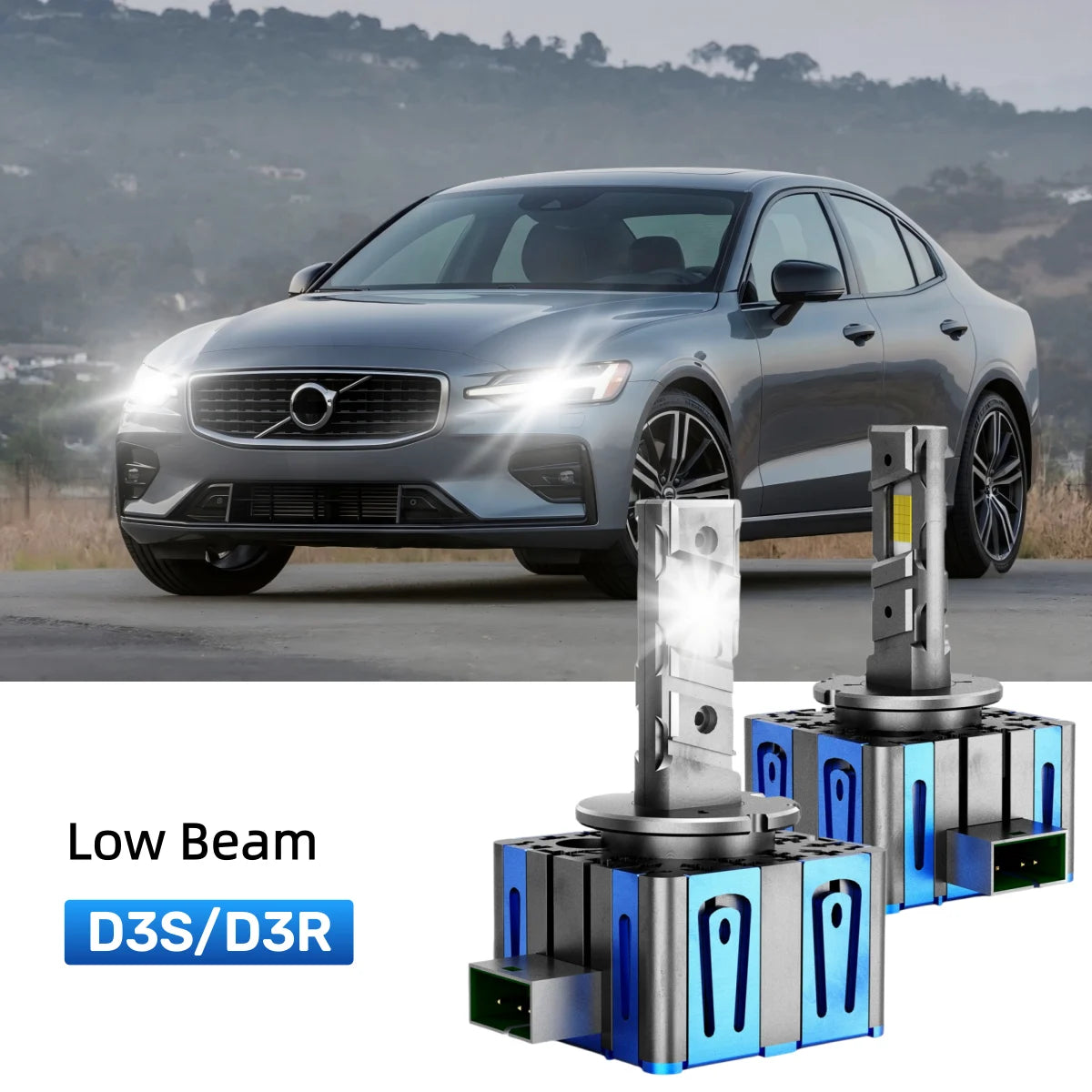 Fit for 2016-2018 Volvo S60 H7 H11 LED Headlight Bulbs Upgrade | Brighter and Safer
