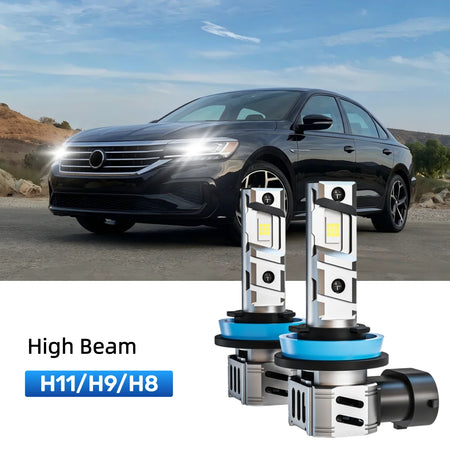 Best h11 LED high beam bulbs replacement for 2016-2019 Volkswagen Passat