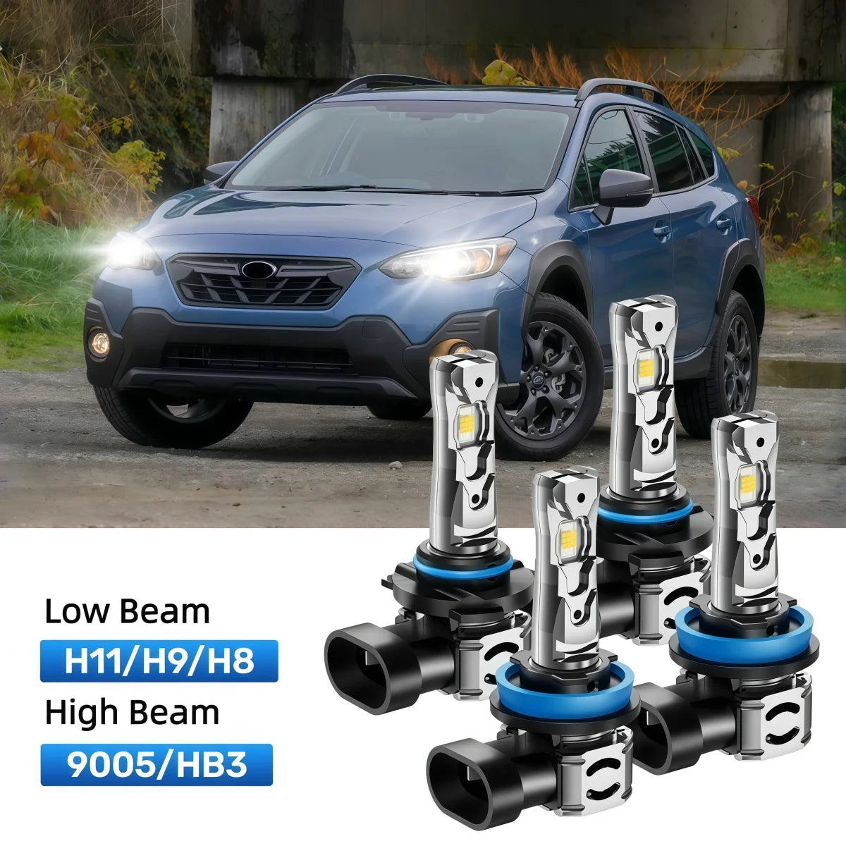Best LED headlight bulbs replacement for 2016-2020 Subaru Crosstrek
