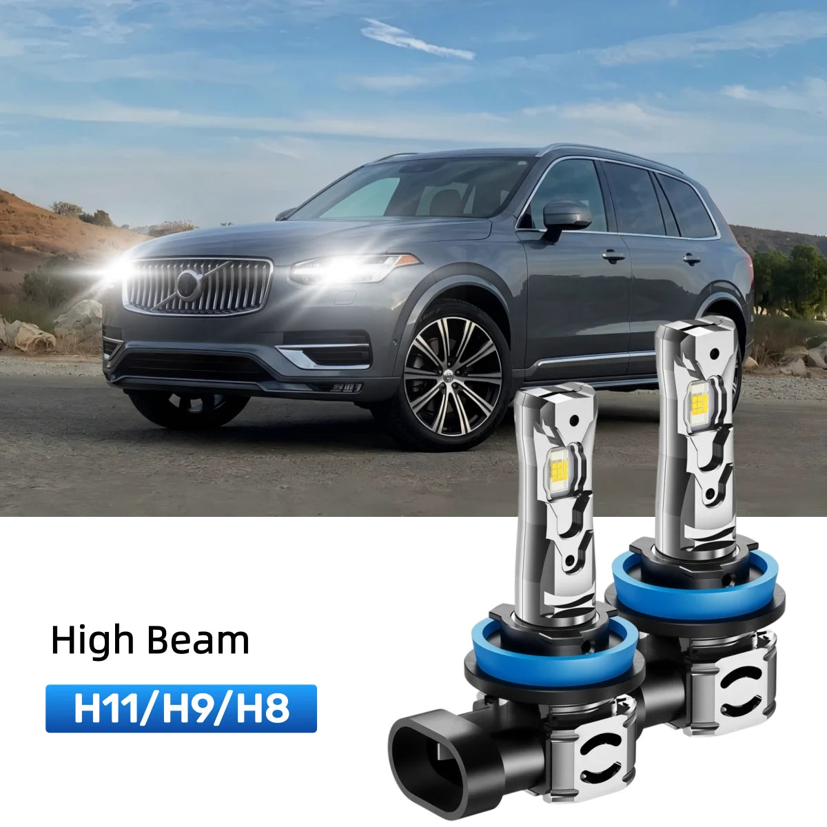 Fit for 2016-2020 Volvo XC90 H11 LED Headlight Bulbs Upgrade | Brighter and Safer