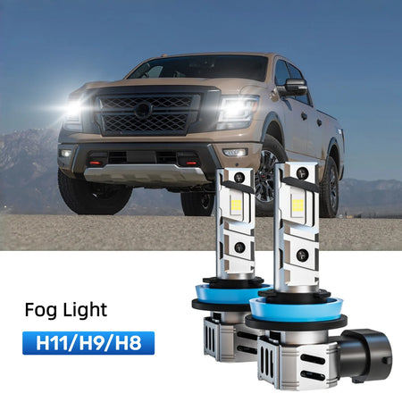 Best H11 LED fog light bulbs replacement for 2016-2021 Nissan Titan XD