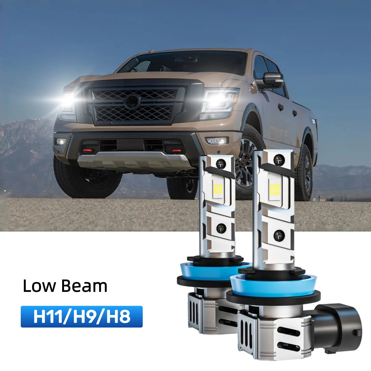Best H11 LED low beam bulbs replacement for 2016-2021 Nissan Titan XD